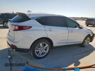 2021 Acura RDX w/Advance Package with VIN 5J8TC2H74ML034739, listed as a Copart auction lot 47019575 with 940 mi miles and Salvage Title. Bid and sale history available at carsss.com. Image 3.