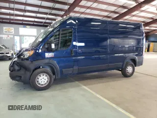 2022 Ram ProMaster Cargo with VIN 3C6MRVHGXNE118729, listed as a Copart auction lot 64447564 with 33,316 mi miles and Salvage Title. Bid and sale history available at DreamBid. Image 1.