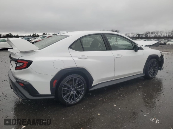 2022 Subaru WRX Premium with VIN JF1VBAH68N8005900, listed as a Copart auction lot 48079535 with 49,767 mi miles and Salvage Title. Bid and sale history available at carsss.com. Image 3.