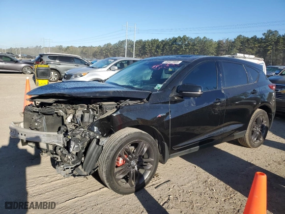 2019 Acura RDX w/A-Spec Pkg with VIN 5J8TC1H64KL000881, listed as a Copart auction lot 49327005 with 155,948 mi miles and Salvage Title. Bid and sale history available at carsss.com. Image 1.
