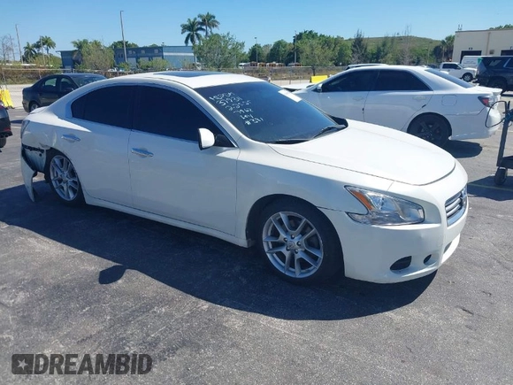 2014 Nissan Maxima SV with VIN 1N4AA5AP9EC457962, listed as a IAAI auction lot 41698090 with 94,451 mi miles and . Bid and sale history available at DreamBid. Image 1.