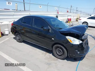 2019 Mitsubishi Mirage ES z VIN ML32F3FJ6KHF17967, wystawiony jako IAAI lot #42146979 z przebiegiem 76 355 mil mil oraz . Historia ofert i sprzedaży dostępna na DreamBid. Obrazek 1.