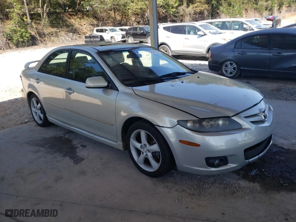 2006 Mazda Mazda6 Sport i with VIN 1YVHP80C865M07030, listed as a Copart auction lot 75631634 with 265,480 mi miles and Salvage Title. Bid and sale history available at carsss.com. Image 4.
