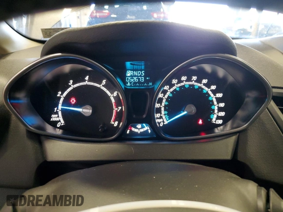 2014 Ford Fiesta SE with VIN 3FADP4EJ7EM232353, listed as a Copart auction lot 54680865 with 52,673 mi miles and Salvage Title. Bid and sale history available at DreamBid. Image 9.