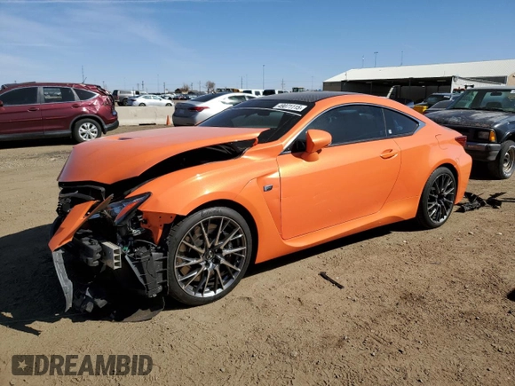 2015 Lexus RC F F z VIN JTHHP5BCXF5002996, wystawiony jako Copart lot #49071115 z przebiegiem 58 033 mil mil oraz Szkody całkowita. Historia ofert i sprzedaży dostępna na DreamBid. Obrazek 1.