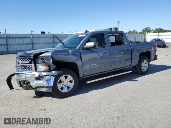 2015 Chevrolet Silverado 1500 LT with VIN 3GCUKREC7FG466810, listed as a Copart auction lot 55700145 with Not Provided miles and Salvage Title. Bid and sale history available at DreamBid. Image 1.