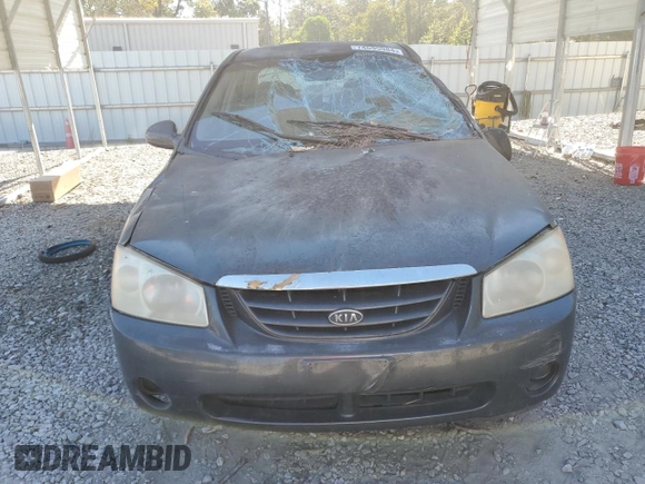 2006 Kia Spectra EX with VIN KNAFE122665277678, listed as a Copart auction lot 74695984 with 205,742 mi miles and Salvage Title. Bid and sale history available at carsss.com. Image 5.