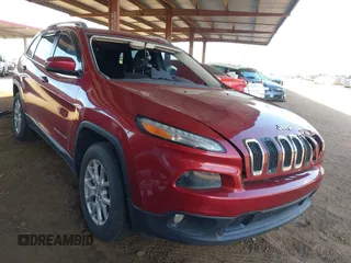2017 Jeep Cherokee Latitude with VIN 1C4PJMCB4HW570754, listed as a IAAI auction lot 42159375 with 154,887 mi miles. Bid and sale history available at carsss.com. Image 1.