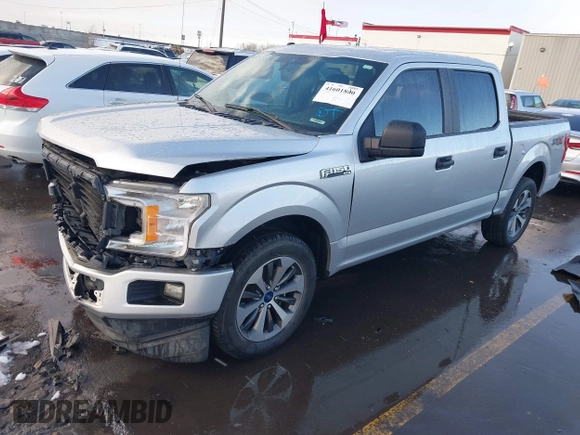 2019 Ford F-150 XL with VIN 1FTEW1C54KFD48711, listed as a IAAI auction lot 41601800 with 94,295 mi miles and . Bid and sale history available at carsss.com. Image 2.