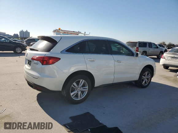 2015 Acura RDX Tech Pkg with VIN 5J8TB3H57FL014060, listed as a Copart auction lot 47317745 with 118,036 mi miles and Salvage Title. Bid and sale history available at carsss.com. Image 3.