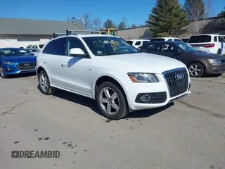 2012 Audi Q5 3.2L Premium Plus with VIN WA1DKAFP1CA101109, listed as a IAAI auction lot 41718242 with 166,120 mi miles. Bid and sale history available at carsss.com. Image 1.