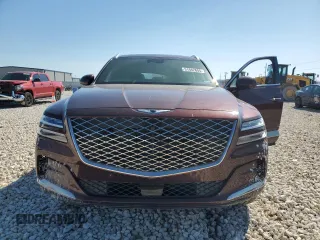 2021 Genesis GV80 with VIN KMUHCESC7MU044023, listed as a Copart auction lot 51942605 with 58,038 mi miles and Salvage title. Bid and sale history available at DreamBid. Image 12.