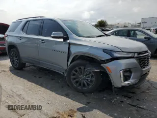 2023 Chevrolet Traverse RS with VIN 1GNERJKW2PJ188602, listed as a Copart auction lot 66934444 with 18,107 mi miles and Salvage Title. Bid and sale history available at carsss.com. Image 4.