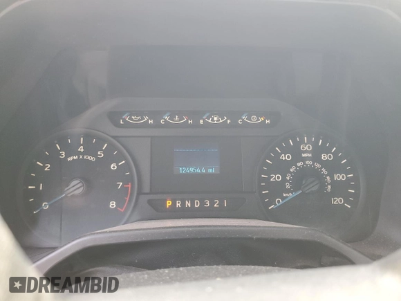 2016 Ford F-150 XL with VIN 1FTMF1C85GKD03426, listed as a Copart auction lot 43619245 with 124,954 mi miles and Salvage Title. Bid and sale history available at carsss.com. Image 9.