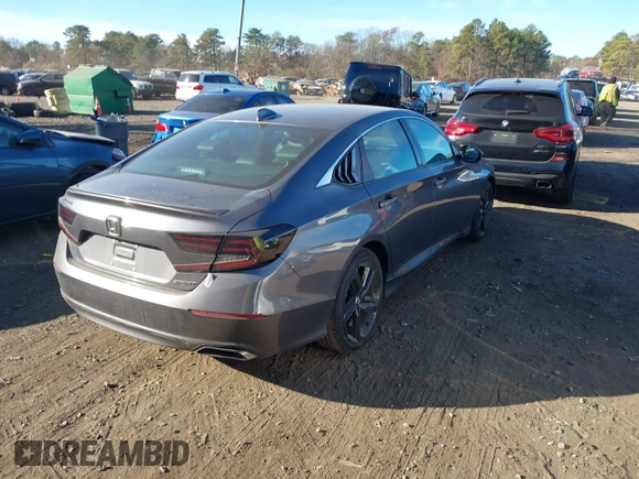 2018 Honda Accord Sedan Sport 1.5T with VIN 1HGCV1F3XJA249635, listed as a IAAI auction lot 40832285 with 89,762 mi miles. Bid and sale history available at carsss.com. Image 4.