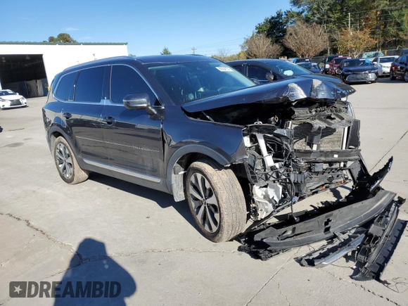 2020 Kia Telluride EX with VIN 5XYP34HC9LG059140, listed as a Copart auction lot 80304704 with 117,895 mi miles and Salvage Title. Bid and sale history available at DreamBid. Image 4.
