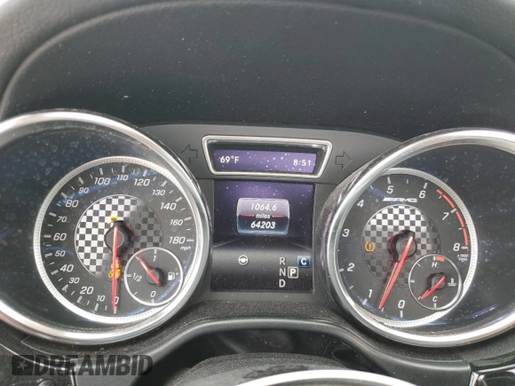 2018 Mercedes-Benz GLE 43 AMG with VIN 4JGED6EB4JA124920, listed as a Copart auction lot 58635785 with 64,203 mi miles and Salvage title. Bid and sale history available at DreamBid. Image 9.