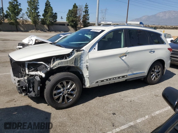 2015 Infiniti QX60 with VIN 5N1AL0MN9FC547224, listed as a Copart auction lot 46501015 with 101,359 mi miles and Salvage Title. Bid and sale history available at carsss.com. Image 1.