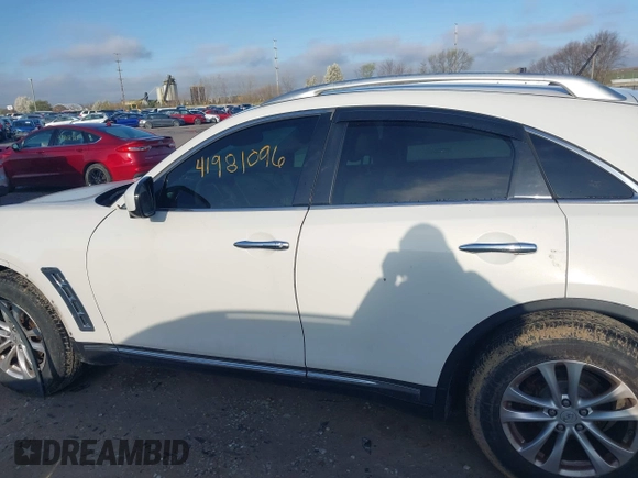 2011 Infiniti FX with VIN JN8AS1MW5BM731171, listed as a IAAI auction lot 41981096 with 184,536 mi miles and . Bid and sale history available at DreamBid. Image 14.