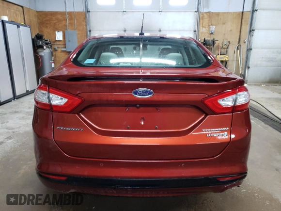 2014 Ford Fusion Titanium Hybrid with VIN 3FA6P0RU6ER219036, listed as a Copart auction lot 57476985 with 189,113 mi miles and Clean title. Bid and sale history available at DreamBid. Image 6.