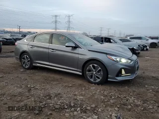 2018 Hyundai Sonata Hybrid Limited with VIN KMHE34L32JA079124, listed as a Copart auction lot 82719234 with 162,604 mi miles and Salvage Title. Bid and sale history available at carsss.com. Image 4.