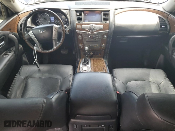 2016 Infiniti QX80 with VIN JN8AZ2NF9G9610685, listed as a Copart auction lot 57154685 with 94,176 mi miles and Salvage title. Bid and sale history available at DreamBid. Image 8.