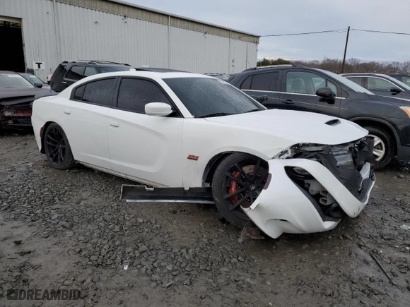 2021 Dodge Charger Scat Pack with VIN 2C3CDXGJ1MH660109, listed as a Copart auction lot 85740234 with 33,437 mi miles and Non Repairable. Bid and sale history available at carsss.com. Image 4.