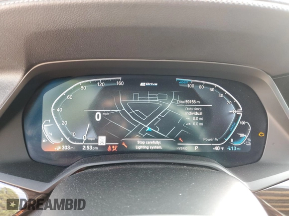 2021 BMW X5 xDrive45e with VIN 5UXTA6C03M9H56515, listed as a Copart auction lot 45798715 with 59,156 mi miles and Salvage Title. Bid and sale history available at carsss.com. Image 9.
