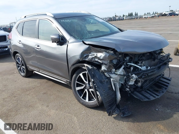 2019 Nissan Rogue SL with VIN 5N1AT2MT9KC800370, listed as a IAAI auction lot 41761693 with 51,517 mi miles and . Bid and sale history available at DreamBid. Image 1.