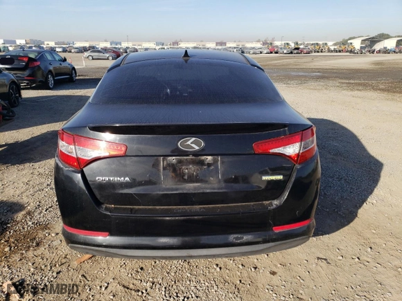 2012 Kia Optima Hybrid with VIN KNAGM4AD8C5011179, listed as a Copart auction lot 85386244 with 108,727 mi miles and Salvage Title. Bid and sale history available at carsss.com. Image 6.