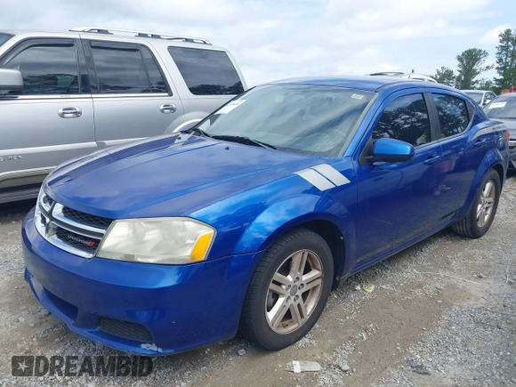 2012 Dodge Avenger SXT with VIN 1C3CDZCB4CN313549, listed as a IAAI auction lot 42479430 with 171,343 mi miles and . Bid and sale history available at DreamBid. Image 2.