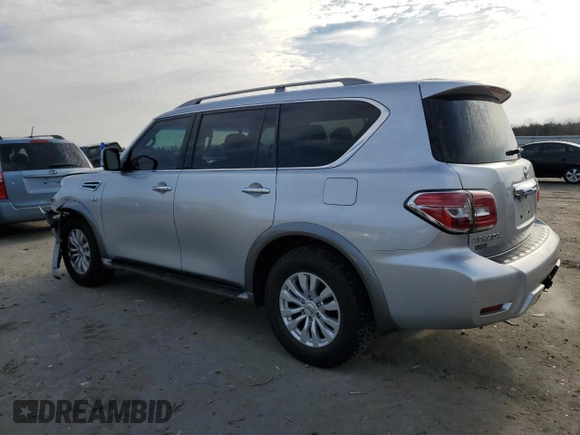 2017 Nissan Armada SV with VIN JN8AY2NC7H9507419, listed as a Copart auction lot 49708345 with 136,296 mi miles and Salvage Title. Bid and sale history available at DreamBid. Image 2.
