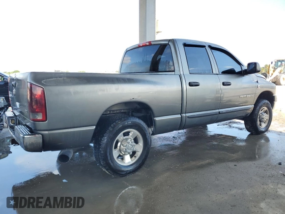 2005 Dodge Ram 2500 SLT with VIN 3D7KR28C85G773185, listed as a Copart auction lot 68226534 with 313,971 mi miles and Salvage Title. Bid and sale history available at carsss.com. Image 3.