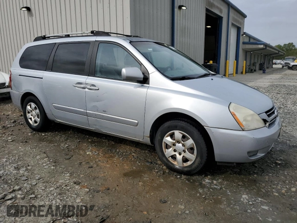 2006 Kia Sedona LX with VIN KNDMB233X66086517, listed as a Copart auction lot 49171424 with 167,999 mi miles and Salvage Title. Bid and sale history available at carsss.com. Image 4.