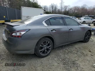 2014 Nissan Maxima SV with VIN 1N4AA5AP9EC912163, listed as a Copart auction lot 49974195 with 125,084 mi miles and Salvage title. Bid and sale history available at DreamBid. Image 3.