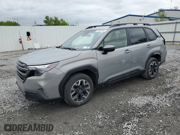 2025 Subaru Forester Premium with VIN JF2SLDBCXSH424743, listed as a Copart auction lot 56463185 with 12,520 mi miles and Salvage title. Bid and sale history available at DreamBid. Image 1.