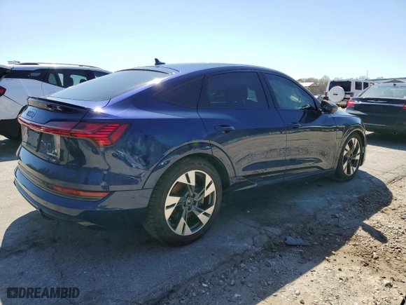 2022 Audi e-tron Sportback S line Premium with VIN WA11ABGE7NB023215, listed as a Copart auction lot 47039524 with 17,005 mi miles. Bid and sale history available at carsss.com. Image 3.