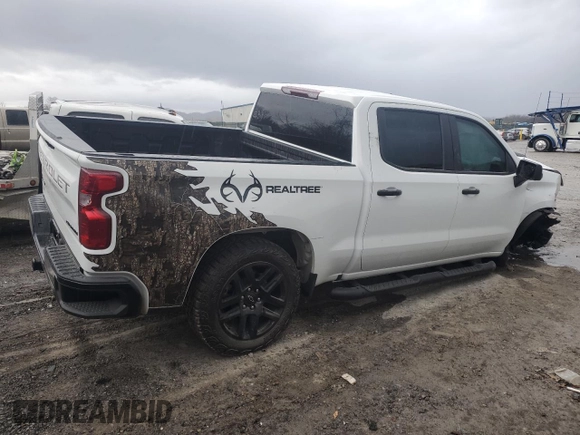 2024 Chevrolet Silverado 1500 Custom Trail Boss with VIN 3GCUDCEDXRG440495, listed as a Copart auction lot 86834844 with 4,136 mi miles and Salvage Title. Bid and sale history available at carsss.com. Image 3.