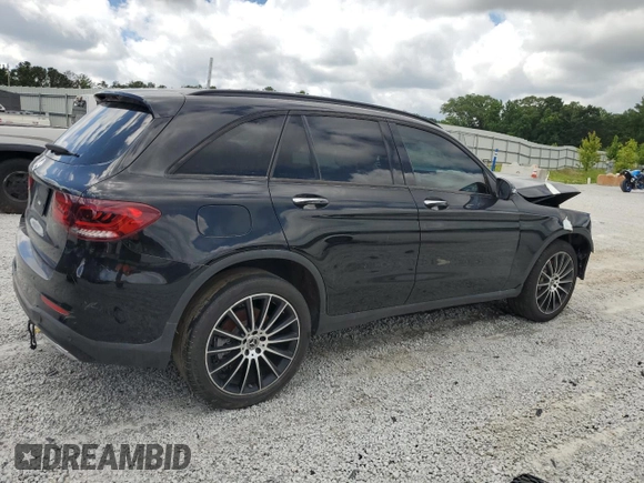 2022 Mercedes-Benz GLC 300 with VIN W1N0G8DB7NV360567, listed as a Copart auction lot 61340245 with 66,170 mi miles and Clean title. Bid and sale history available at DreamBid. Image 3.
