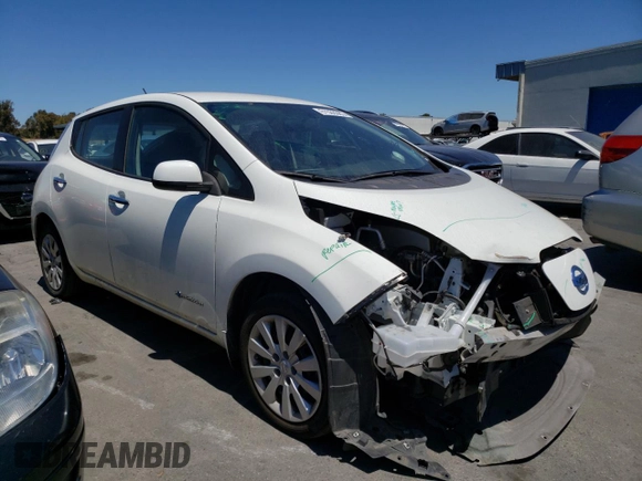 2016 Nissan LEAF S with VIN 1N4BZ0CP2GC314156, listed as a Copart auction lot 61503983 with 44,804 mi miles. Bid and sale history available at carsss.com. Image 4.