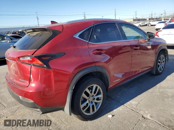 2015 Lexus NX 300h with VIN JTJBJRBZ2F2022484, listed as a Copart auction lot 84752004 with 58,950 mi miles and Salvage title. Bid and sale history available at DreamBid. Image 3.
