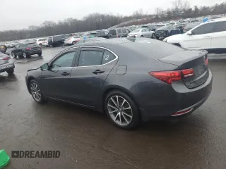 2015 Acura TLX V6 Advance with VIN 19UUB2F74FA023099, listed as a Copart auction lot 48636865 with 74,499 mi miles and Salvage Title. Bid and sale history available at carsss.com. Image 2.