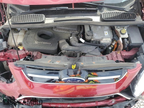 2017 Ford C-Max SE with VIN 1FADP5AU2HL117185, listed as a Copart auction lot 50400125 with 90,133 mi miles and Salvage Title. Bid and sale history available at carsss.com. Image 14.