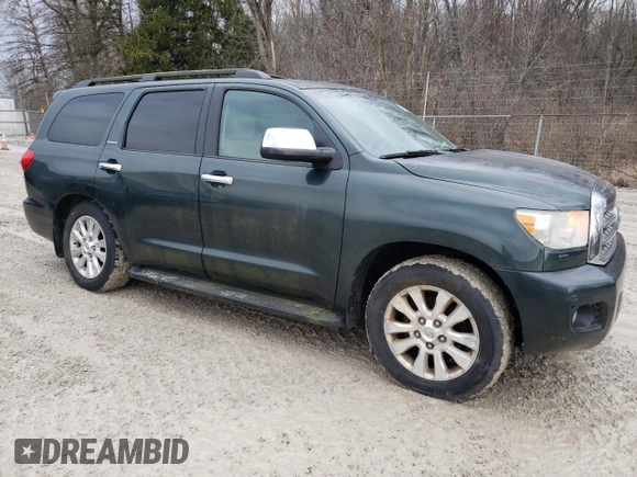 2008 Toyota Sequoia Platinum with VIN 5TDBY67A48S007870, listed as a Copart auction lot 47734315 with 91,218 mi miles and Clean Title. Bid and sale history available at carsss.com. Image 4.