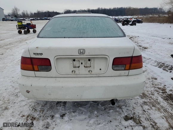 1998 Honda Civic EX with VIN 1HGEJ8240WL117698, listed as a Copart auction lot 43594935 with 295,815 mi miles and Salvage Title. Bid and sale history available at carsss.com. Image 6.