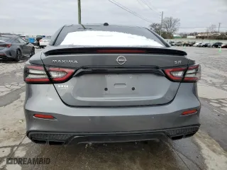 2023 Nissan Maxima SR with VIN 1N4AA6EV4PC513887, listed as a Copart auction lot 45767395 with 17,741 mi miles and Salvage Title. Bid and sale history available at carsss.com. Image 6.