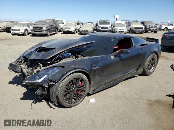 2016 Chevrolet Corvette Z06 1LZ with VIN 1G1YP2D69G5613541, listed as a Copart auction lot 74368994 with 44,034 mi miles and Salvage Title. Bid and sale history available at carsss.com. Image 1.