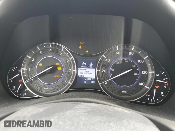 2011 Infiniti QX56 7-passenger with VIN JN8AZ2NE4B9006770, listed as a Copart auction lot 61839625 with 208,427 mi miles and Salvage title. Bid and sale history available at DreamBid. Image 9.