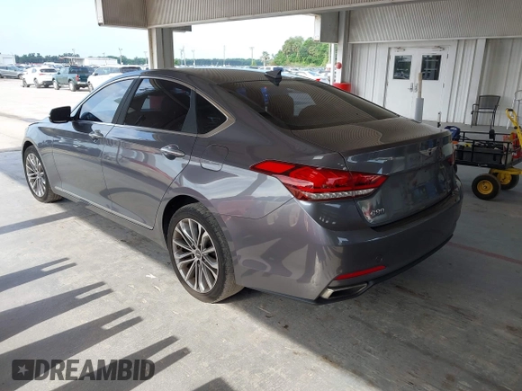 2017 Genesis G80 3.8L with VIN KMHGN4JE4HU171285, listed as a IAAI auction lot 42197648 with 125,192 mi miles and . Bid and sale history available at DreamBid. Image 3.