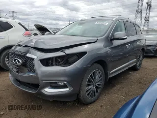 2019 Infiniti QX60 Luxe with VIN 5N1DL0MM7KC514317, listed as a Copart auction lot 53822045 with 85,851 mi miles and Salvage title. Bid and sale history available at DreamBid. Image 1.